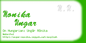 monika ungar business card